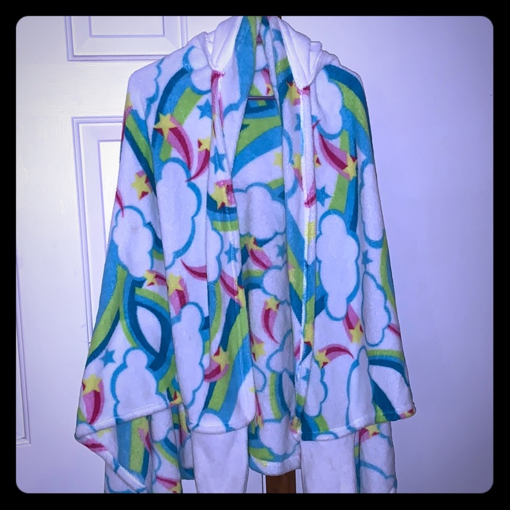 Unicorn Hood Wrap Around Blanket